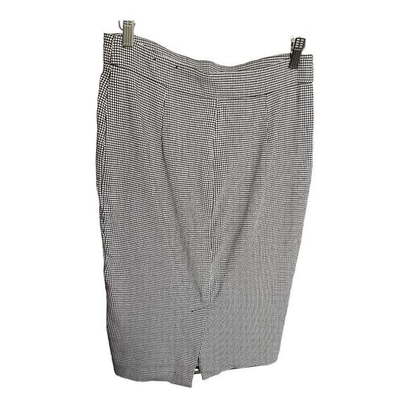 Dalia black white square checker print midi pencil skirt size 41 - Picture 2 of 5